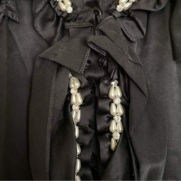 Simone Rocha - Jeweled Silk Blouse - Picture 8 of 8